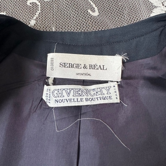 Vintage Givenchy Cropped Open Front Blazer - Picture 13 of 13